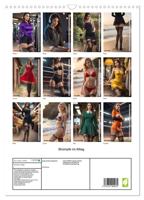 Stockings in everyday life (CALVENDO Monthly Calendar 2026)