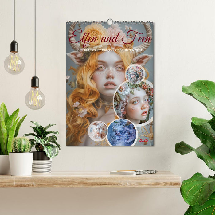 Elves and fairies (CALVENDO Monthly Calendar 2026)