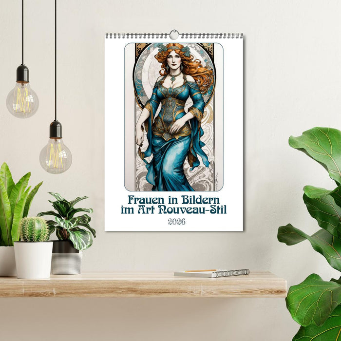 Women in pictures in the Art Nouveau style (CALVENDO Monthly Calendar 2026)