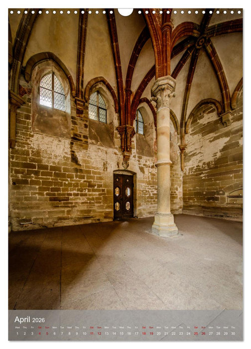 Maulbronn Monastery - Old Walls (CALVENDO Monthly Calendar 2026)