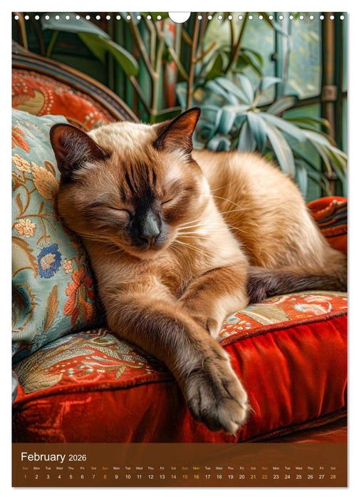 Cuddly cats - fur noses in slumberland (CALVENDO Monthly Calendar 2026)