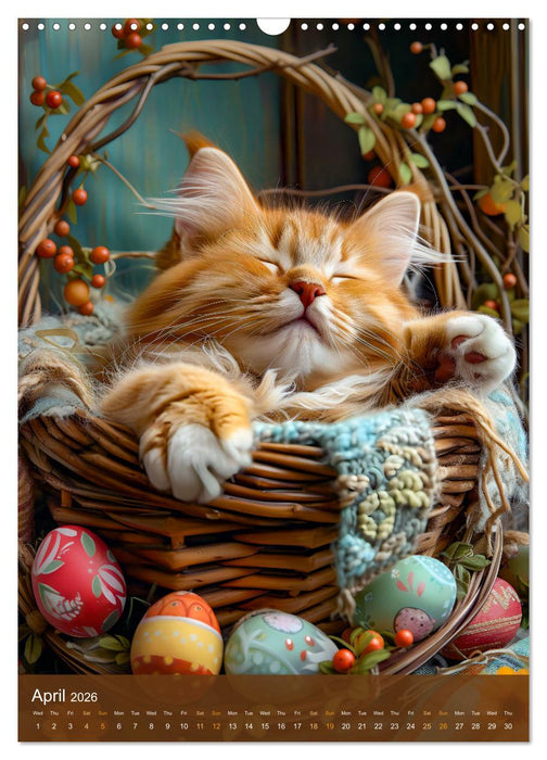 Cuddly cats - fur noses in slumberland (CALVENDO Monthly Calendar 2026)