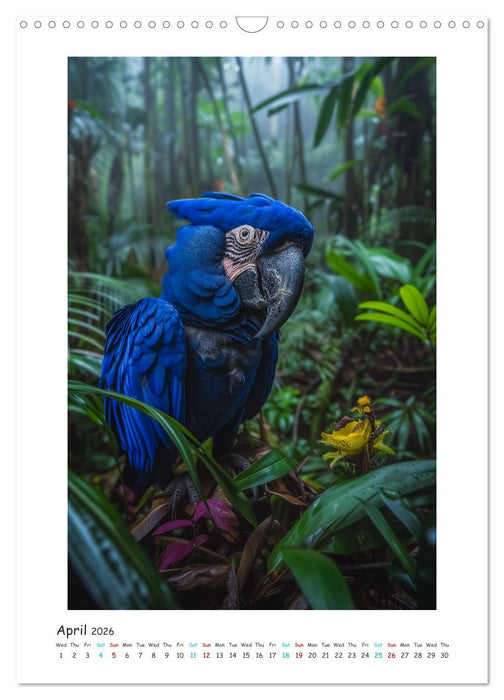 Exotic beauties - magnificently colorful birds (CALVENDO Monthly Calendar 2026)