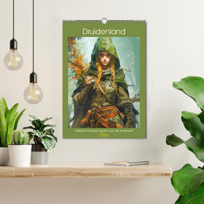 Druidland. Celtic fantasy figures from the Otherworld (CALVENDO Monthly Calendar 2026)