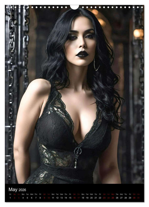 Beautiful Gothic Divas (CALVENDO Monthly Calendar 2026)
