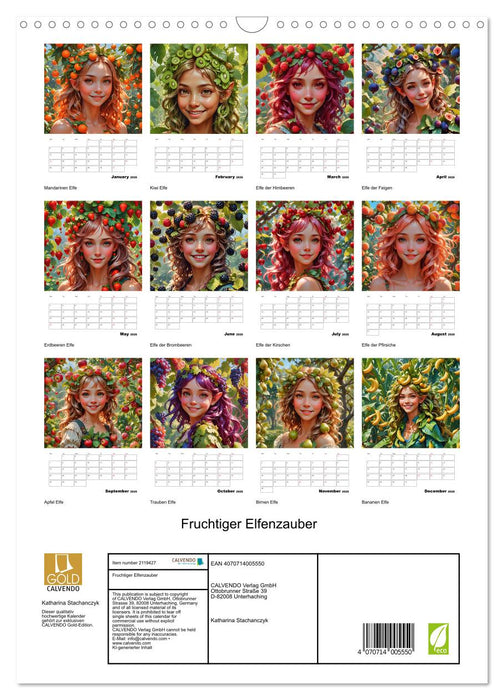 Fruity fairy magic (CALVENDO Monthly Calendar 2026)