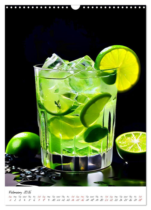 Mixology Meisterwerke (CALVENDO Monthly Calendar 2026)