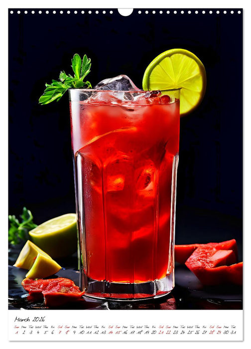 Mixology Meisterwerke (CALVENDO Monthly Calendar 2026)