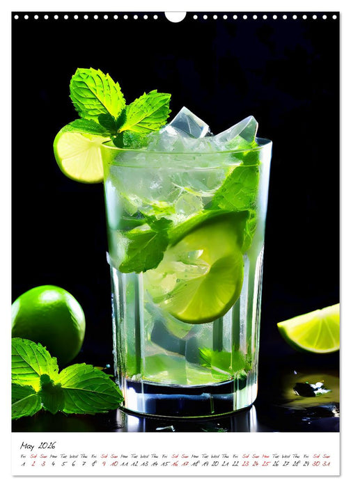 Mixology Meisterwerke (CALVENDO Monthly Calendar 2026)