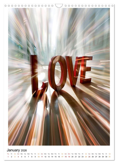 Love - say yes (CALVENDO Monthly Calendar 2026)