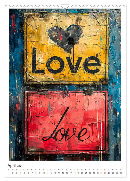 Love - say yes (CALVENDO Monthly Calendar 2026)
