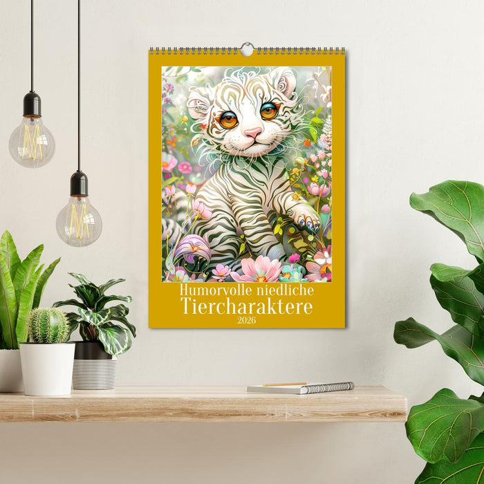 Humorous cute animal characters (CALVENDO Monthly Calendar 2026)
