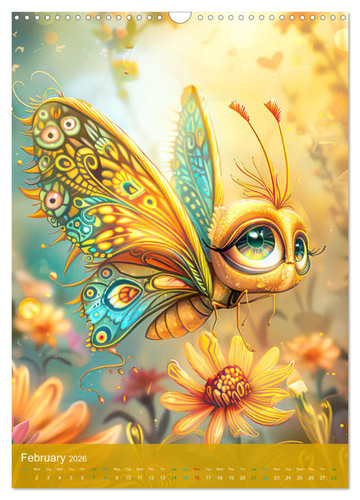 Humorous cute animal characters (CALVENDO Monthly Calendar 2026)