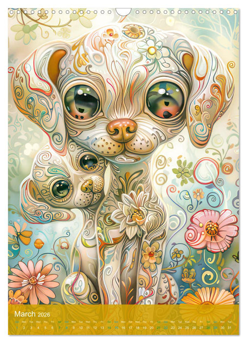 Humorous cute animal characters (CALVENDO Monthly Calendar 2026)