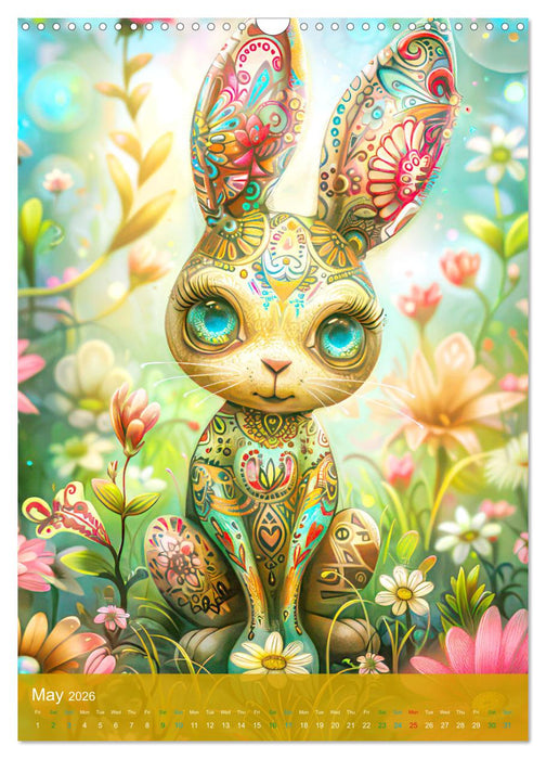 Humorous cute animal characters (CALVENDO Monthly Calendar 2026)