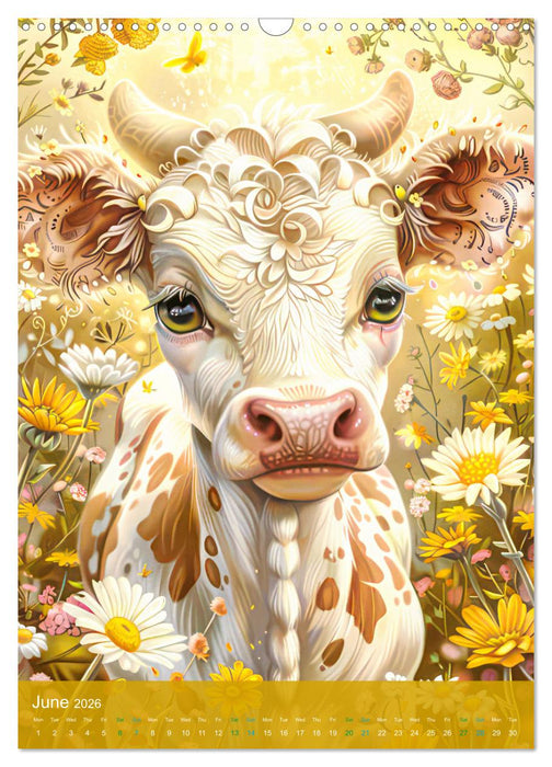 Humorous cute animal characters (CALVENDO Monthly Calendar 2026)