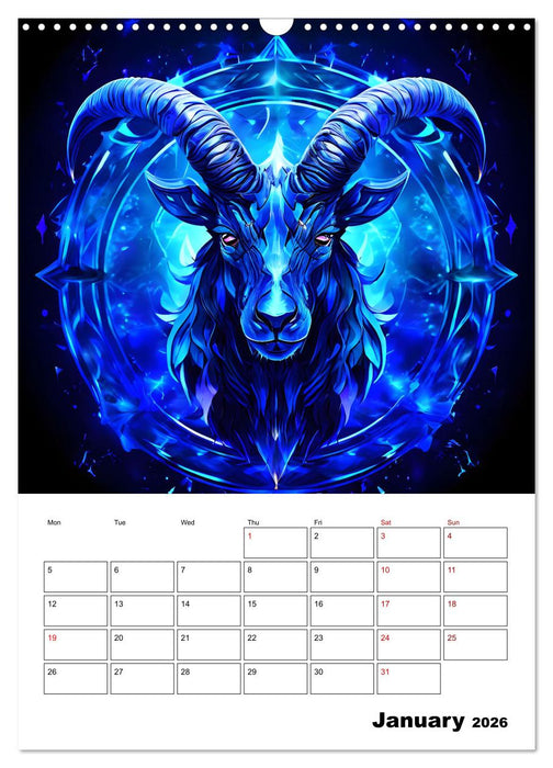 The constellations of the stars (CALVENDO Monthly Calendar 2026)