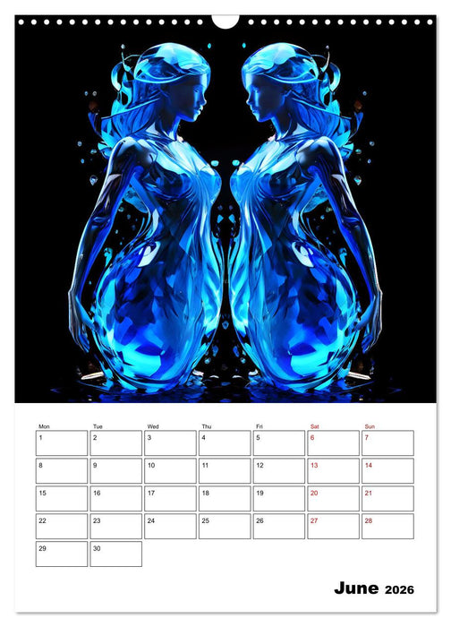 The constellations of the stars (CALVENDO Monthly Calendar 2026)