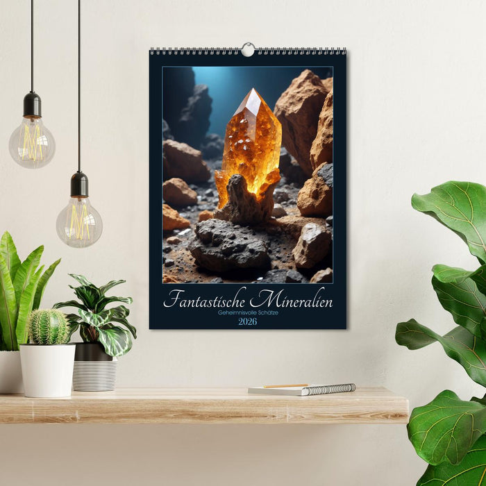 Fantastic minerals - Mysterious treasures (CALVENDO Monthly Calendar 2026)