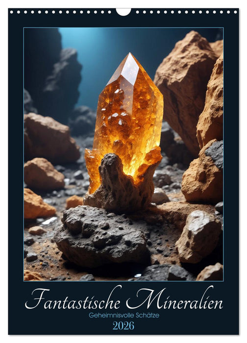 Fantastic minerals - Mysterious treasures (CALVENDO Monthly Calendar 2026)