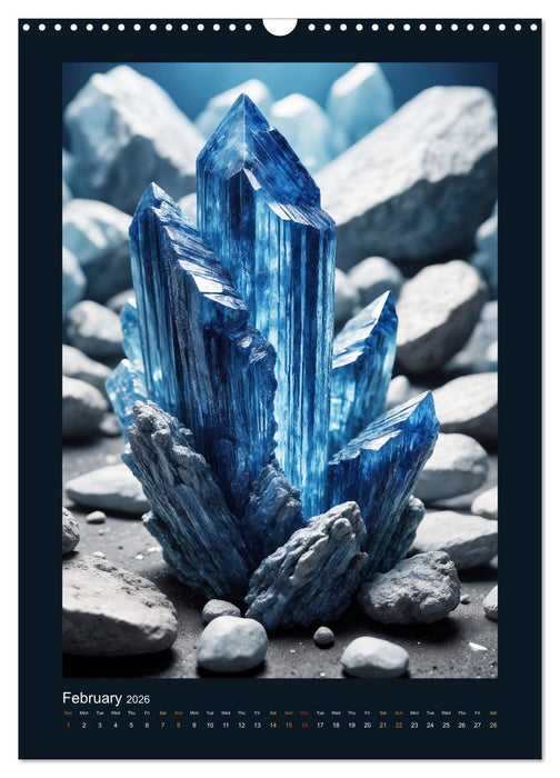 Fantastic minerals - Mysterious treasures (CALVENDO Monthly Calendar 2026)