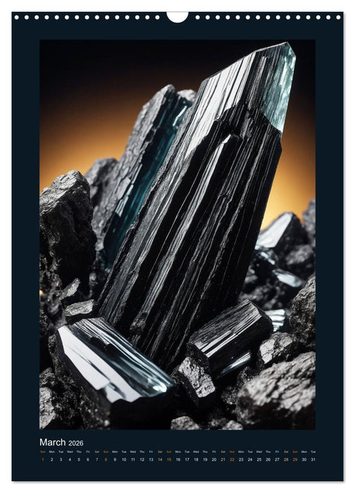 Fantastic minerals - Mysterious treasures (CALVENDO Monthly Calendar 2026)