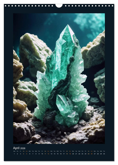 Fantastic minerals - Mysterious treasures (CALVENDO Monthly Calendar 2026)