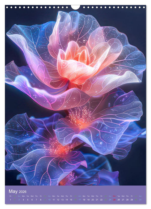 Flowers of the imagination (CALVENDO Monthly Calendar 2026)