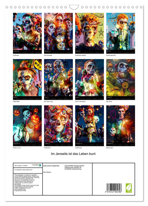 Life is colorful in the hereafter (CALVENDO Monthly Calendar 2026)