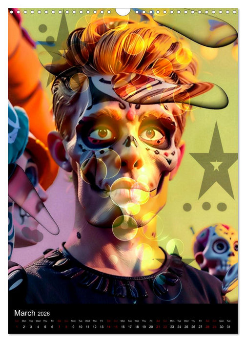 Life is colorful in the hereafter (CALVENDO Monthly Calendar 2026)