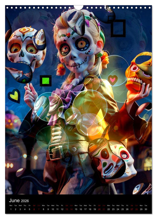 Life is colorful in the hereafter (CALVENDO Monthly Calendar 2026)