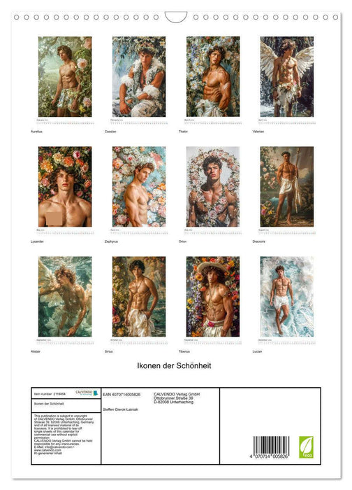 Icons of beauty (CALVENDO Monthly Calendar 2026)