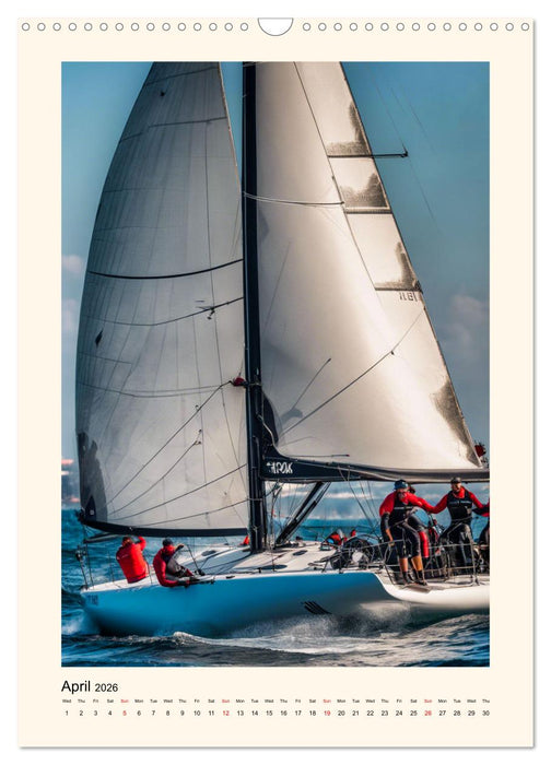 Spectacular sailing (CALVENDO Monthly Calendar 2026)