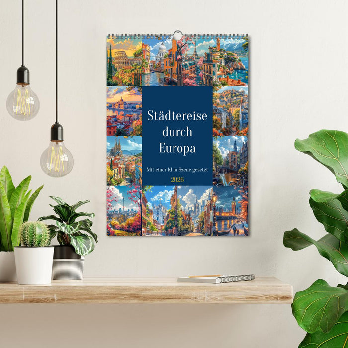 City break through Europe (CALVENDO Monthly Calendar 2026)