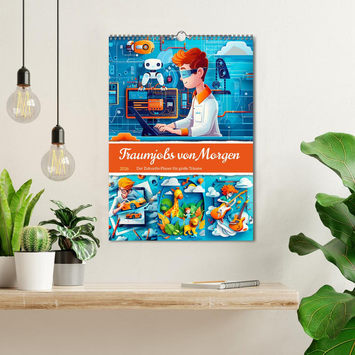 Dream jobs of tomorrow - The future planner for big dreams (CALVENDO Monthly Calendar 2026)