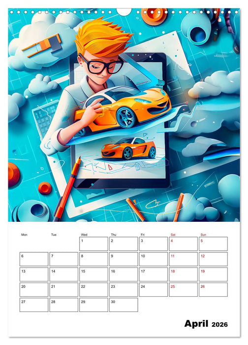 Dream jobs of tomorrow - The future planner for big dreams (CALVENDO Monthly Calendar 2026)