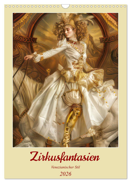 Circus fantasies - Venetian style (CALVENDO Monthly Calendar 2026)