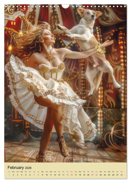 Circus fantasies - Venetian style (CALVENDO Monthly Calendar 2026)