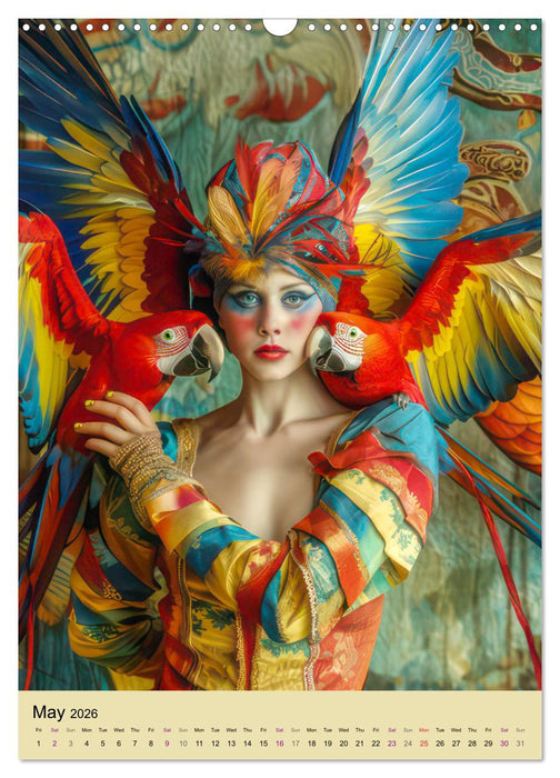 Circus fantasies - Venetian style (CALVENDO Monthly Calendar 2026)