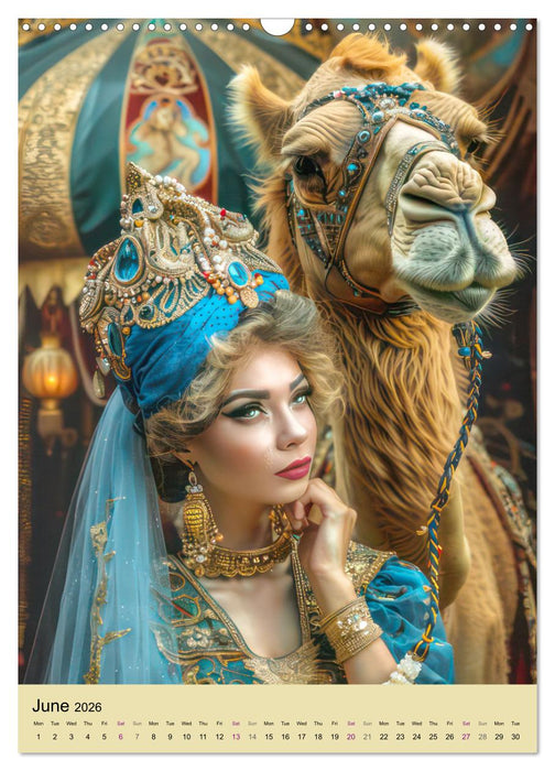 Circus fantasies - Venetian style (CALVENDO Monthly Calendar 2026)