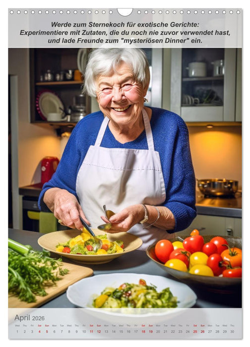 Finally a pensioner without boredom (CALVENDO Monthly Calendar 2026)