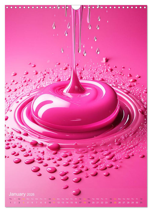 Splish! Splash! DROP ART (CALVENDO Monthly Calendar 2026)