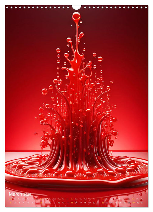 Splish! Splash! DROP ART (CALVENDO Monthly Calendar 2026)