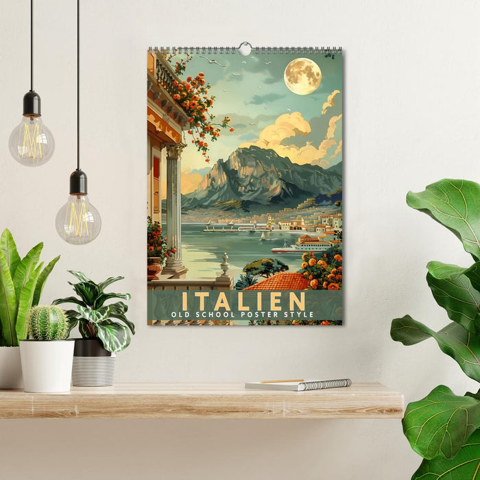 Italien - Old School Poster Style (CALVENDO Monthly Calendar 2026)