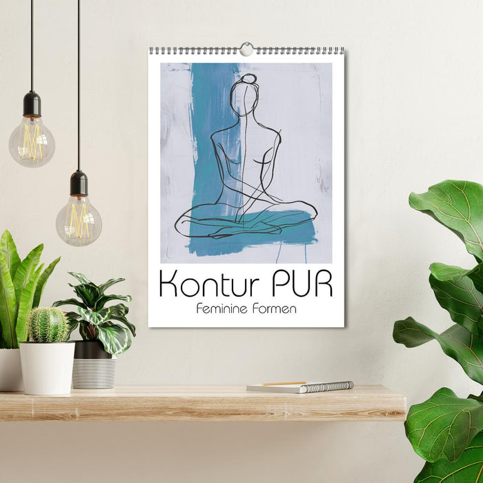 Contour PUR - Feminine shapes (CALVENDO Monthly Calendar 2026)