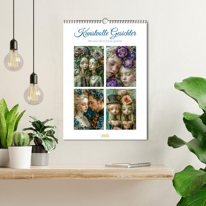 Artful faces (CALVENDO Monthly Calendar 2026)