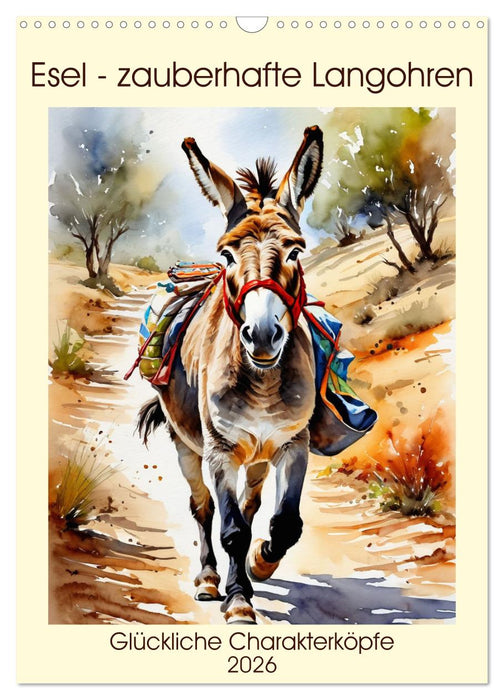 Donkeys - magical long ears (CALVENDO Monthly Calendar 2026)