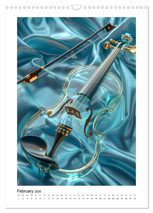 Fantastic violin (CALVENDO Monthly Calendar 2026)
