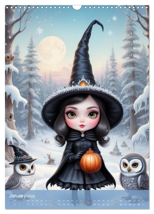 Cute weather witches (CALVENDO Monthly Calendar 2026)