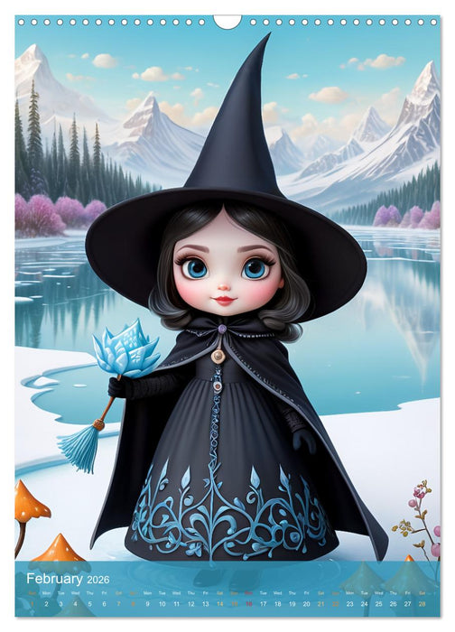 Cute weather witches (CALVENDO Monthly Calendar 2026)